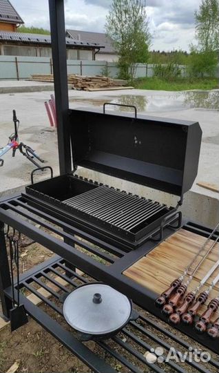 Мангал С крышей В стиле лофт