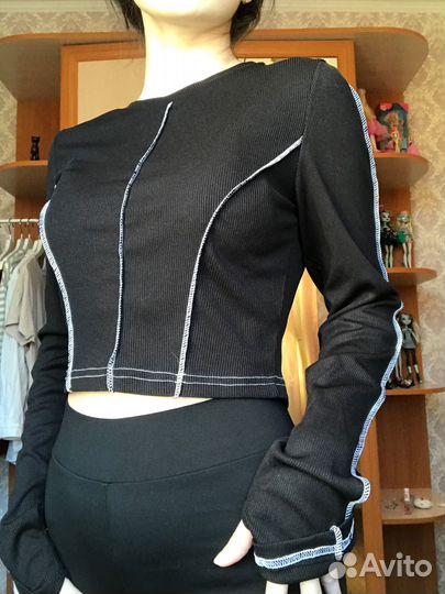 Топ с длинным рукавом y2k