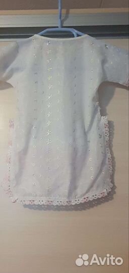 Крестильная рубашка для девочки