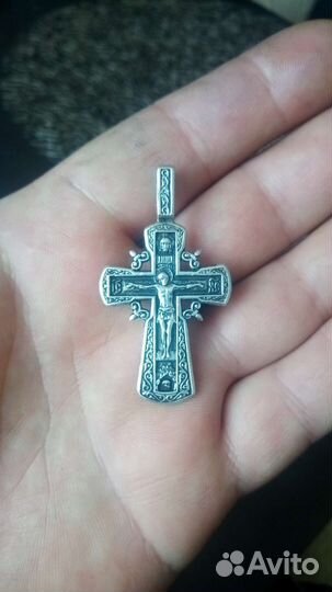 Крест серебро