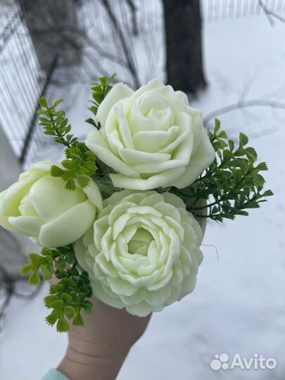 Букет цветов из мыла на 8 марта