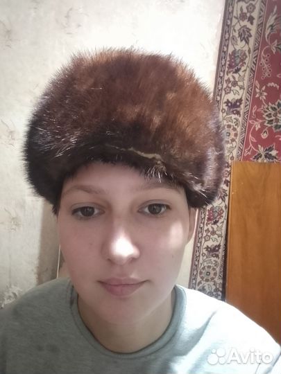 Берет или шапка норковая натур шерсть