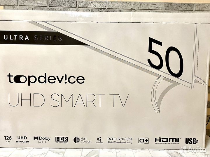 Новый SMART TV 4K Телевизор 50