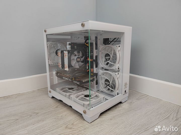 Корпус для пк прозрачный snowman CS004 Белый