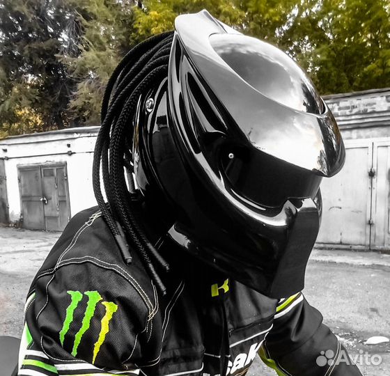 Новый Мото шлем Хищник Predator