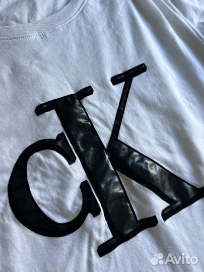 Calvin klein футболка белая xs оригинал