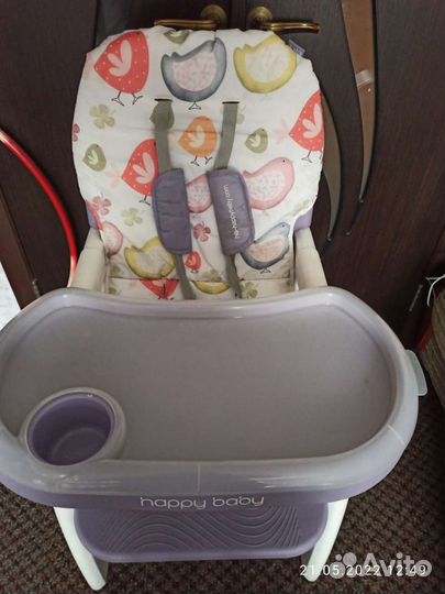 Стульчик для кормления happy baby трансформер