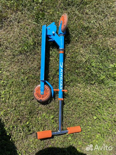 Самокат двухколесный, со светящимися колёсами