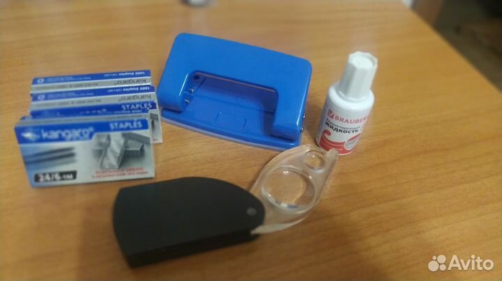 Дыракол, лупа, скобы, замазка