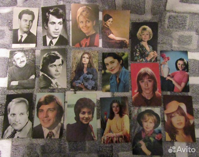Открытки с фотографиями советских актеров 2