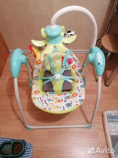 Детские электро качели Olsson Fisher Price Blue
