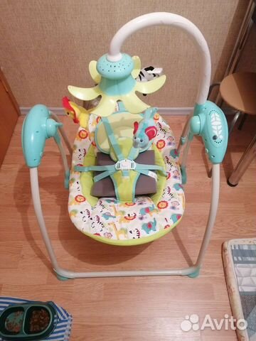 Детские электро качели Olsson Fisher Price Blue
