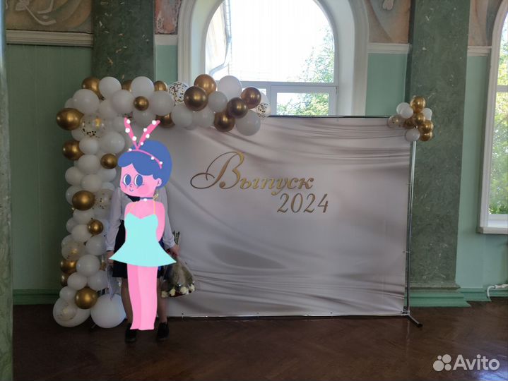 Фотозона на выпускной (баннер+ каркас)