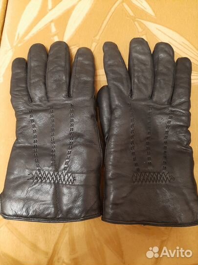 Пержатки мужские кожаные