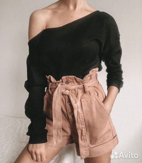 Джинсовые шорты zara 38