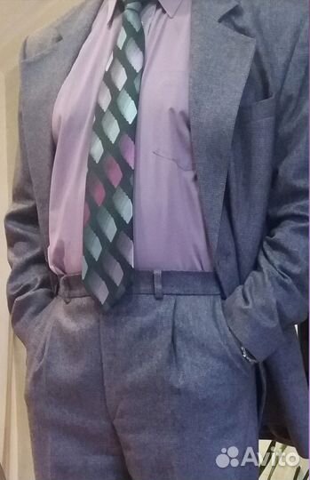 Костюм классический мужской Аметистовый меланж