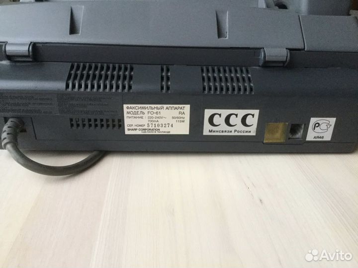 Телефон факс sharp FO-61