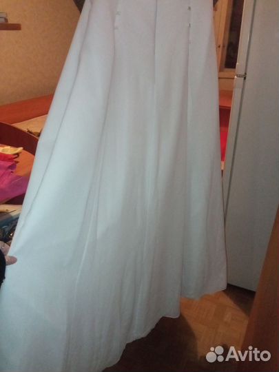 Свадебное платье 44 46 бу