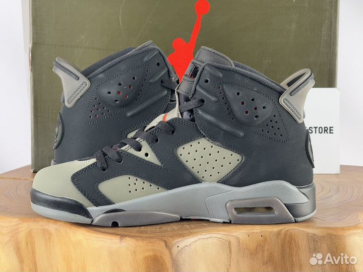 Nike Air Jordan 6 Iron Grey Paris Saint-Germain