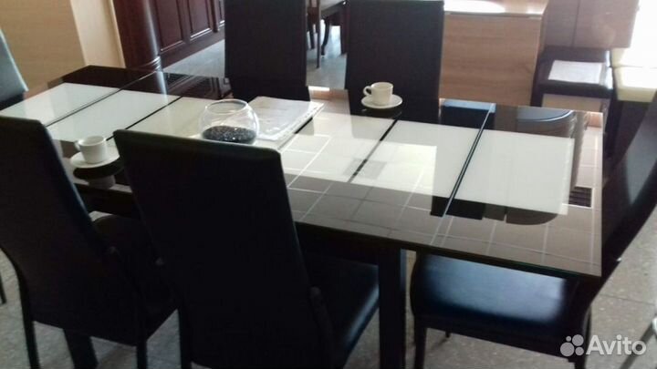 Стол обеденный Аполлон стекло 1,2 м