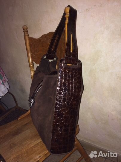 Сумка Polini(Италия) замшевая новая