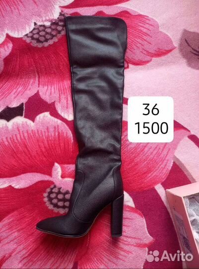 Сапоги ботфорты новые