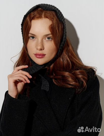 Чепчик косынка графит