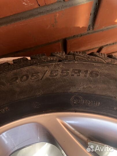 Колеса комплект r16 зима viatti диски skad