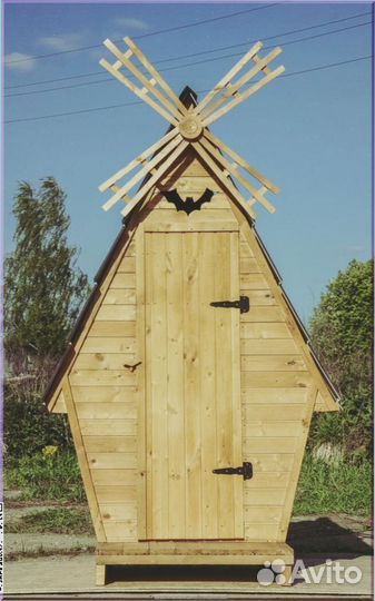 Дачный туалет с декором кнр 937