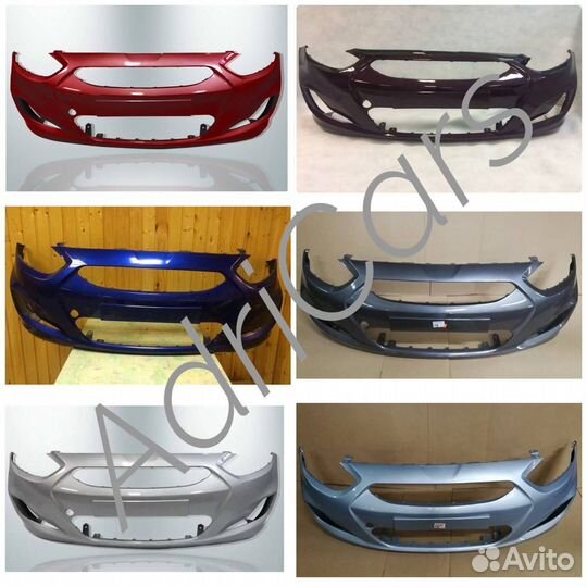 Бампер новый на машину Hyundai Solaris 2010-2014