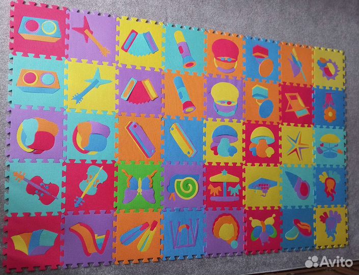 Мягкий коврик пазл