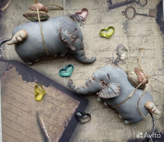 Интерьерный слоник ручной работы