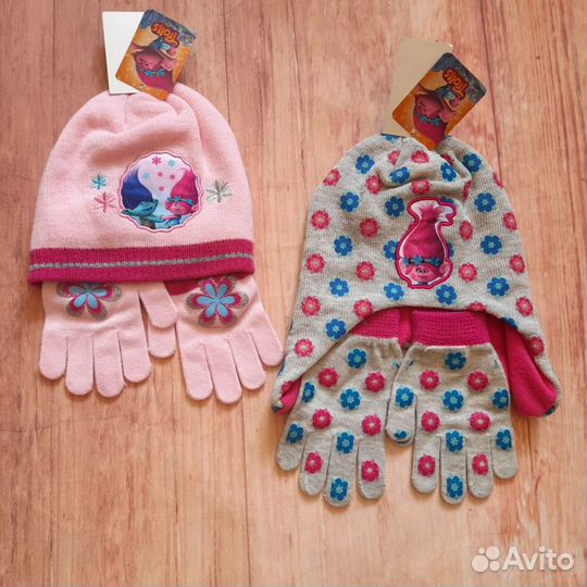 Комплект шапка, перчатки