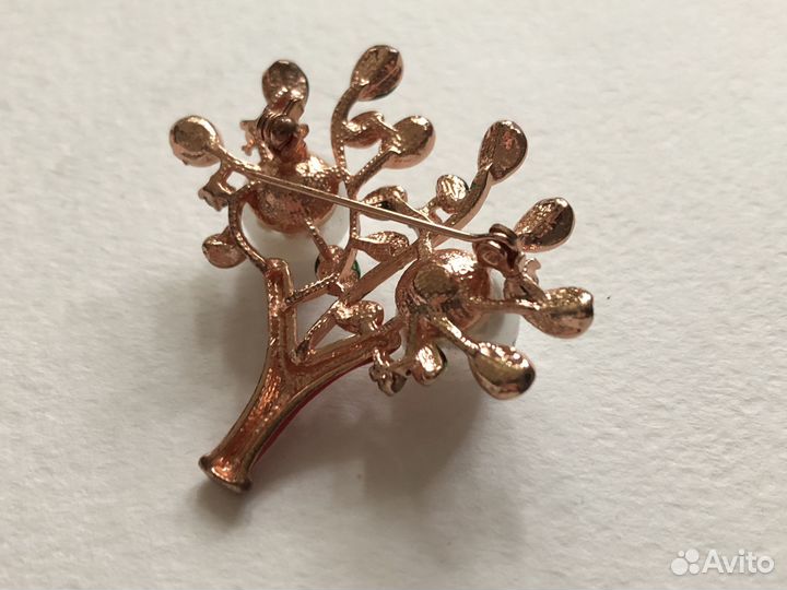 Брошь веточка, серьги Sofia oriflame