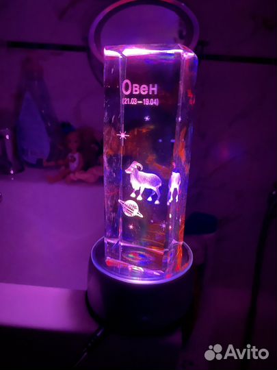 Ночник, светильник, овен