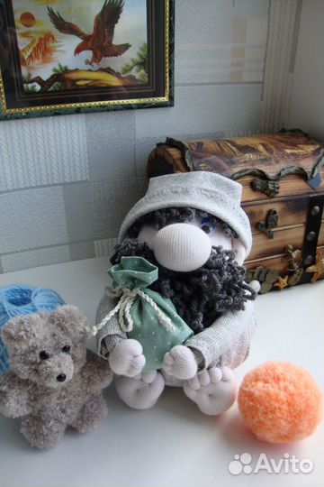 Интерьерная кукла Домовёнок мужичок, тильда