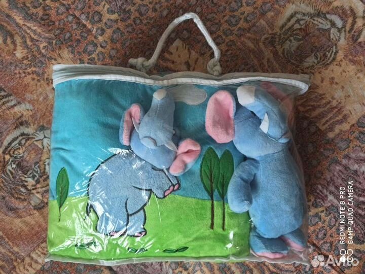 Комплект детский: плед, подушка, игрушка