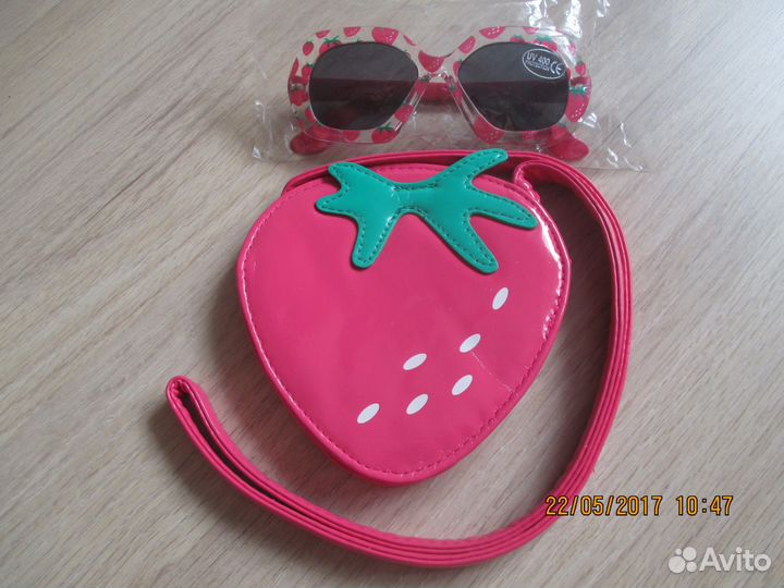 Летний набор для девочки: очки + сумочка