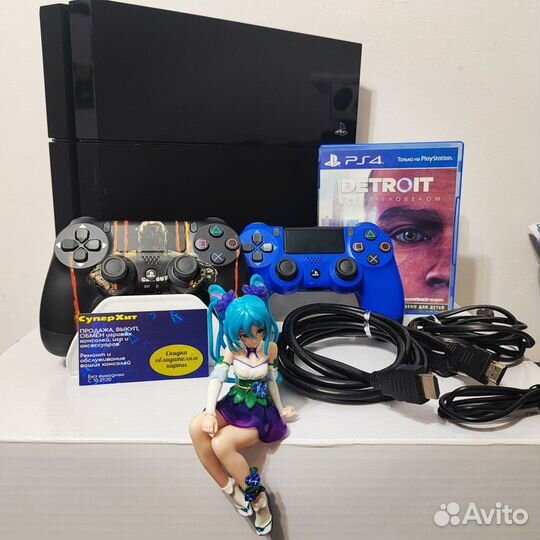 Sony PS4 500 гб, 2 геймпада+Игры. Магазин Гарантия