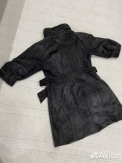 Плащ замшевый женский 44