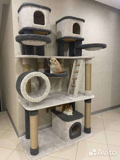 Домик для кошки с когтеточкой новый