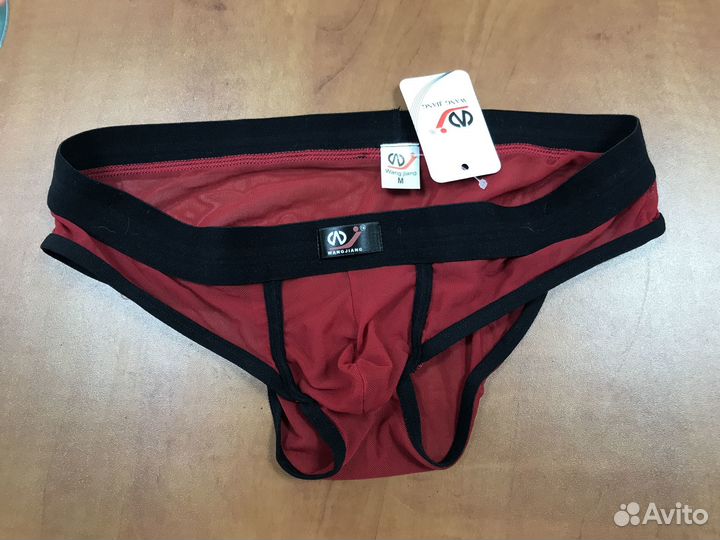 Трусы мужские в сеточку с гульфиком