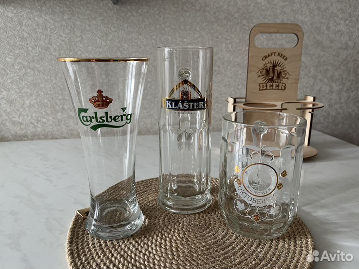 Пивные кружки и бокалы. Новые