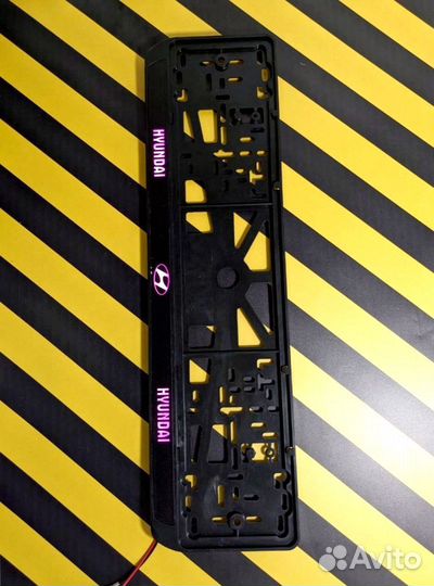 Номерная рамка c вашим логотипом и дизайном