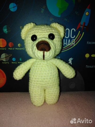 Мишка вязаный