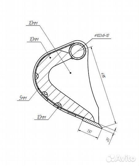 Ковш планировочный Volvo BL61 / BL71