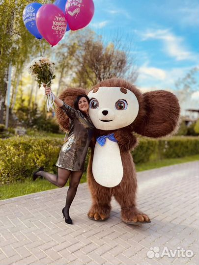 Чебурашка и крокодил Гена на поздравление аниматор