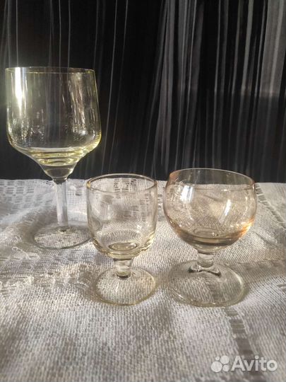 Бокалы фужеры рюмки советские