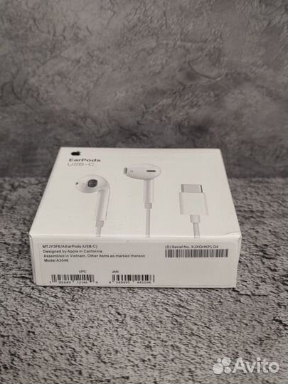 Наушники Apple EarPods с USB-C разъёмом (новые)