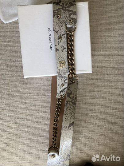 Новый кожаный ремень Dolce&Gabbana оригинал